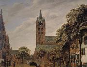 Jan van der Heyden Scenic old church Spain oil painting artist